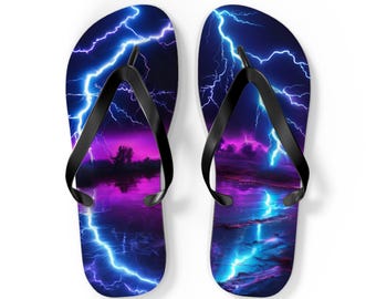 Neon Lighting Flip Flops