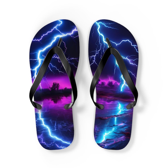 Neon Lighting Flip Flops