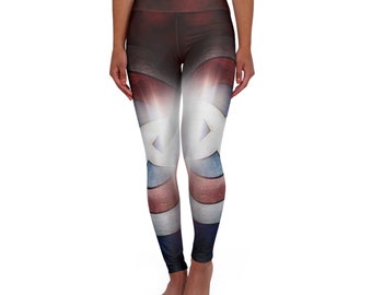 The Shield - High Waisted Yoga Leggings (AOP)