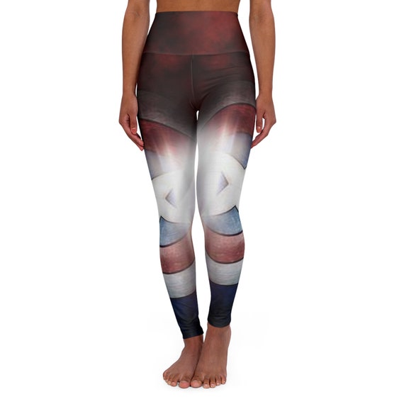 The Shield - High Waisted Yoga Leggings (AOP)