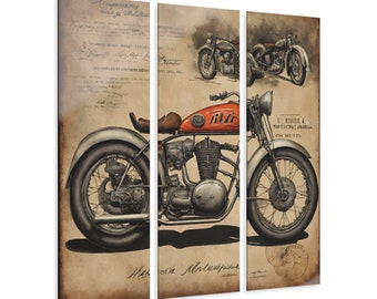 Vintage Motorcycle Acrylic