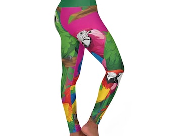 Tropical ~High Waisted Yoga Leggings (AOP)