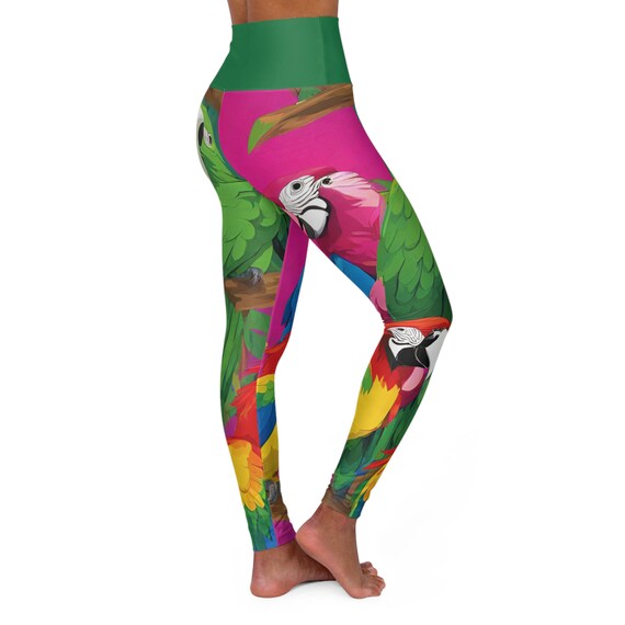 Tropical ~High Waisted Yoga Leggings (AOP)