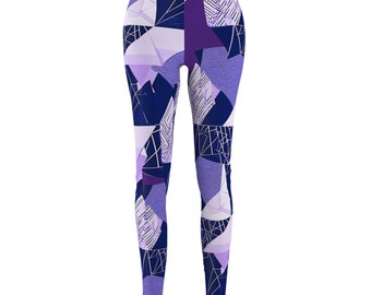 Purple Patch Casual Leggings