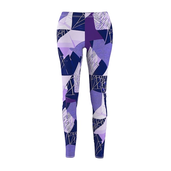Purple Patch Casual Leggings
