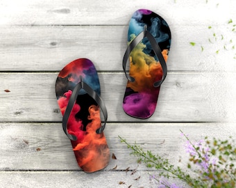 Color Cloud Flip Flops