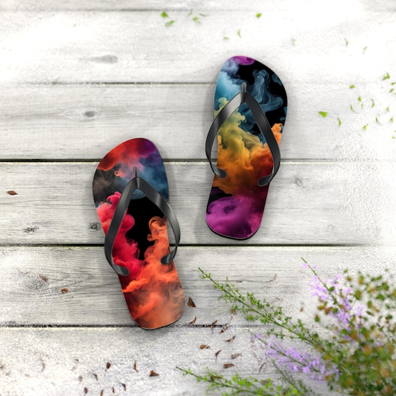 Color Cloud Flip Flops