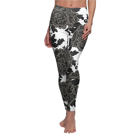 Black Rose Casual Leggings