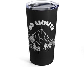 No Limits Black Tumbler 20oz