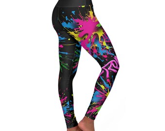 Strong GB- High Waisted Yoga Leggings (AOP)