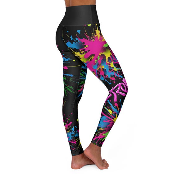 Strong GB- High Waisted Yoga Leggings (AOP)