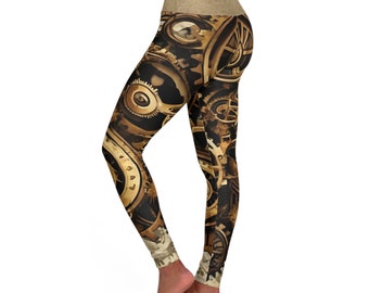 SteamPunk ~High Waisted Yoga Leggings (AOP)
