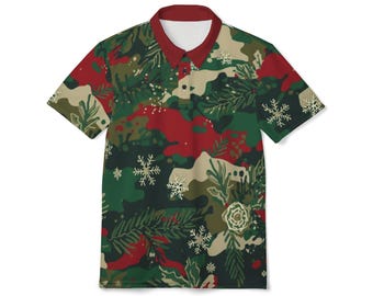 Christmas Camo Polo