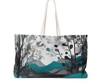 Nature Teal ~Weekender Bag