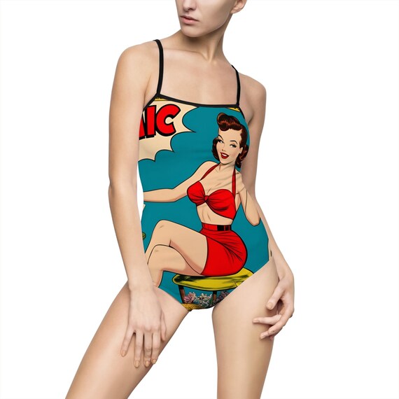 Retro Dame- Women's One-piece Swimsuit (AOP)