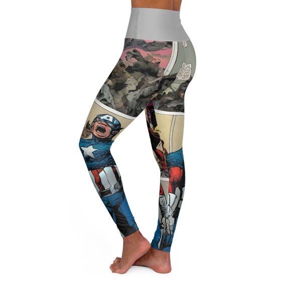 Comic Avenge ~High Waisted Yoga Leggings (AOP)