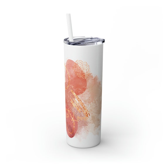Skinny Tumbler with Straw, 20oz