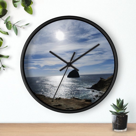 Oregon Beach Wall clock