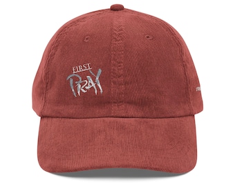 First Pray ~Vintage Corduroy Cap (Embroidery)