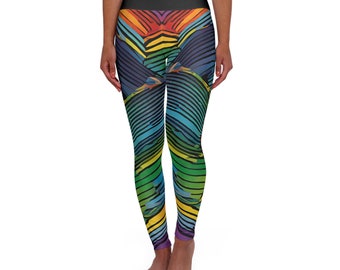 Abstract Rainbow Leggings