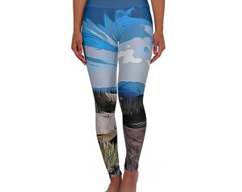Nature Sky - High Waisted Yoga Leggings (AOP)