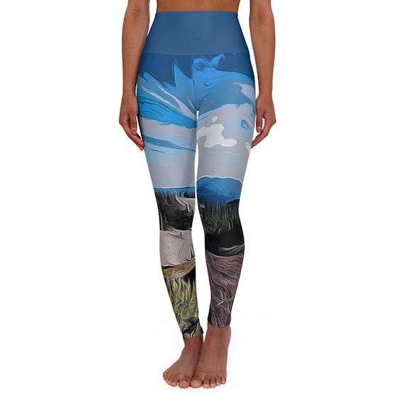 Nature Sky - High Waisted Yoga Leggings (AOP)