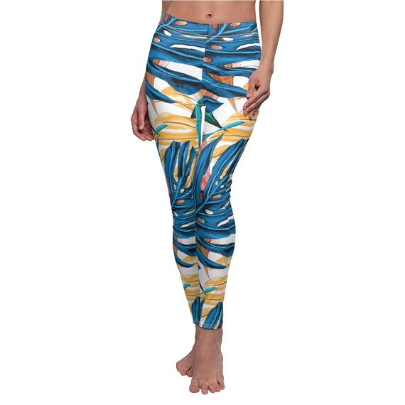 Tropical Print Women's  Casual Leggings