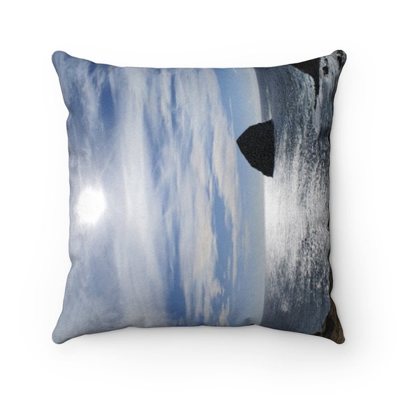 Oregon Coast Series Faux Suede Beach Pillow
