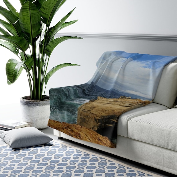 Oregon Coast Series Sherpa Fleece Blanket