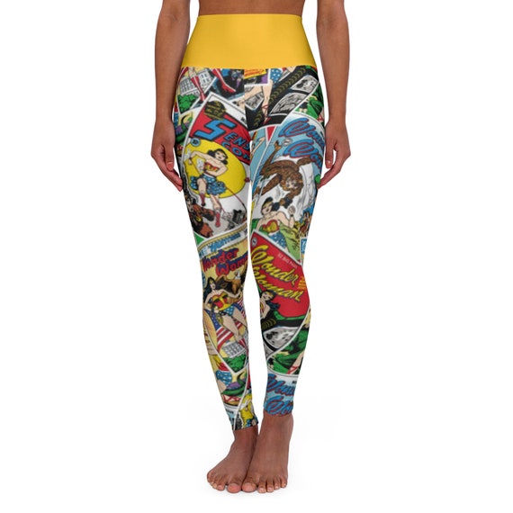 WW Comic - High Waisted Yoga Leggings (AOP)