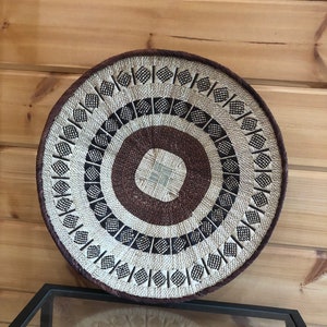 Large beautiful African wall basket