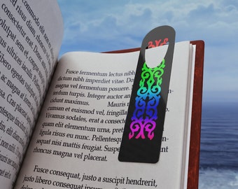 Kazakh Pride Bookmark, Aluminum Bookmark, Rainbow Bookmark LBGTQ Gay Pride