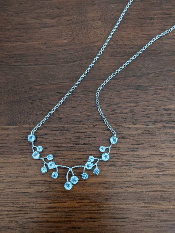 Lovely Sterling Silver and Topaz Necklace