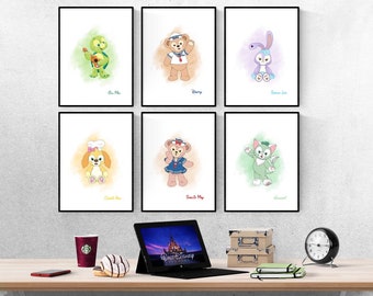Trick or Treat - Halloween Time - Art Print - Duffy and Friends - Etsy