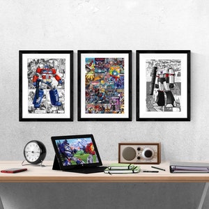 Transformers Strip Set van 3 Prints I Transformers I Transformers Prints I Disney Prints I Kinderkamer