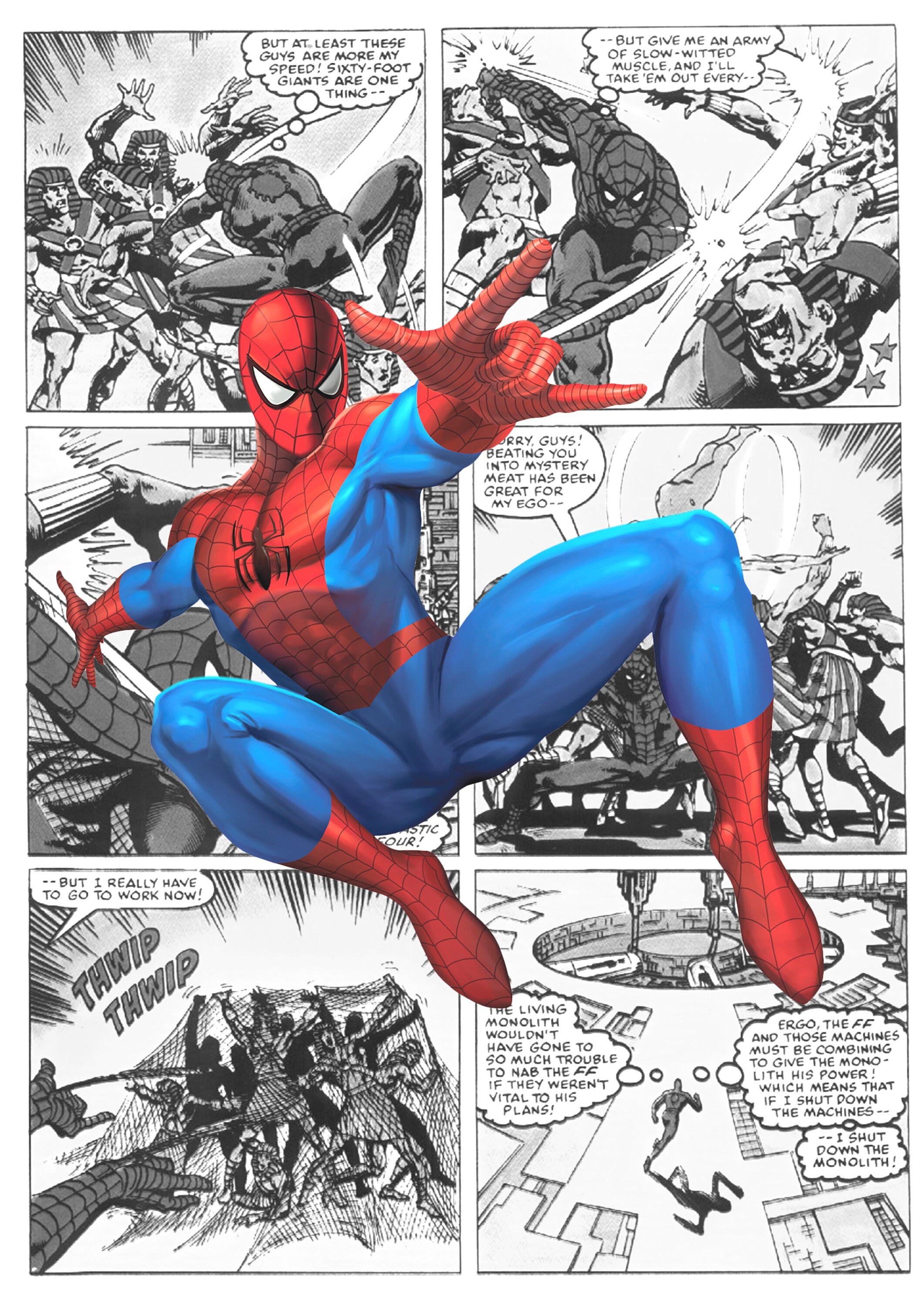 Marvel Spiderman Comic Strip Set of 3 Prints I Avengers I Marvel Prints ...