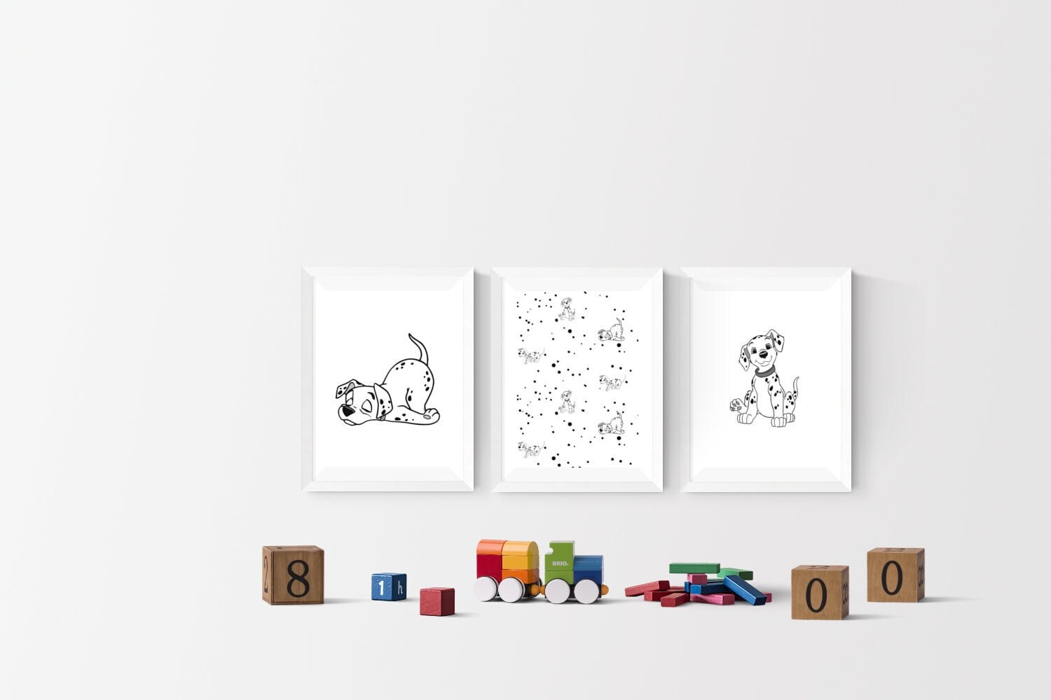 Disney 101 Dalmatians Set Of 3 Prints I Disney Prints I Disney l Bedroom I Disney Wall Art I Kids Bedroom
