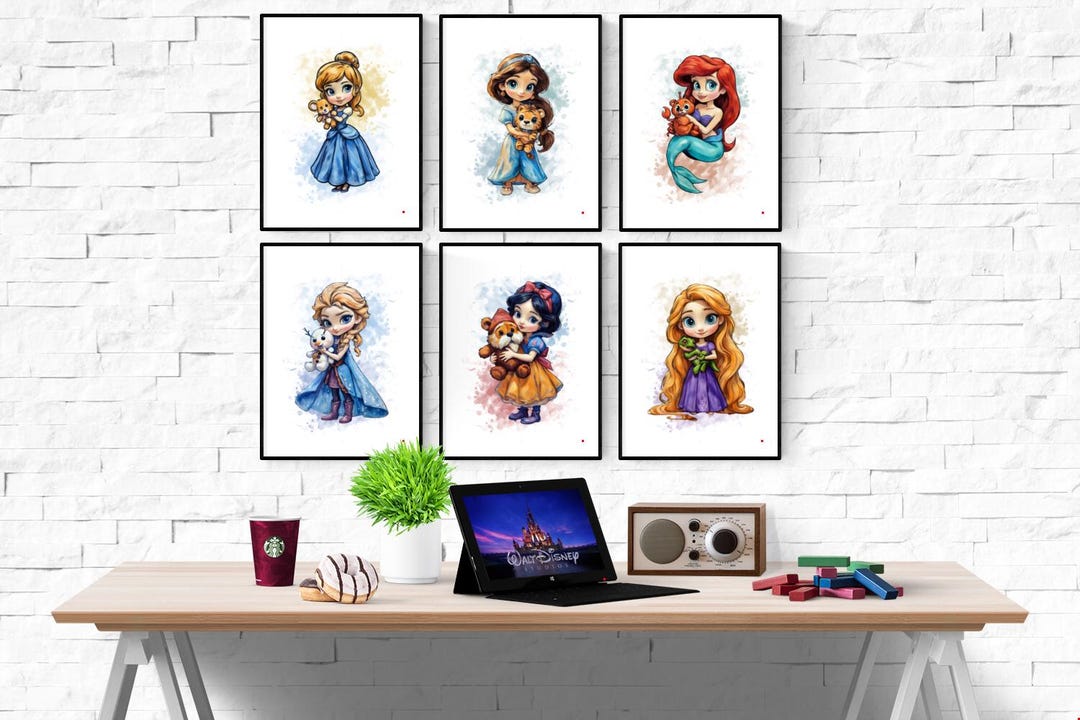 Disney Princess and Friends Mix & Match Pastel Watercolour Set