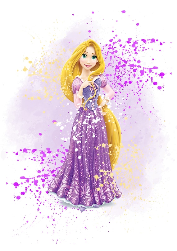 disney princess purple dress blonde hair Disney Princess Rapunzel Doll - Blonde Hair, Purple Dress 14" Tall - Discontinue