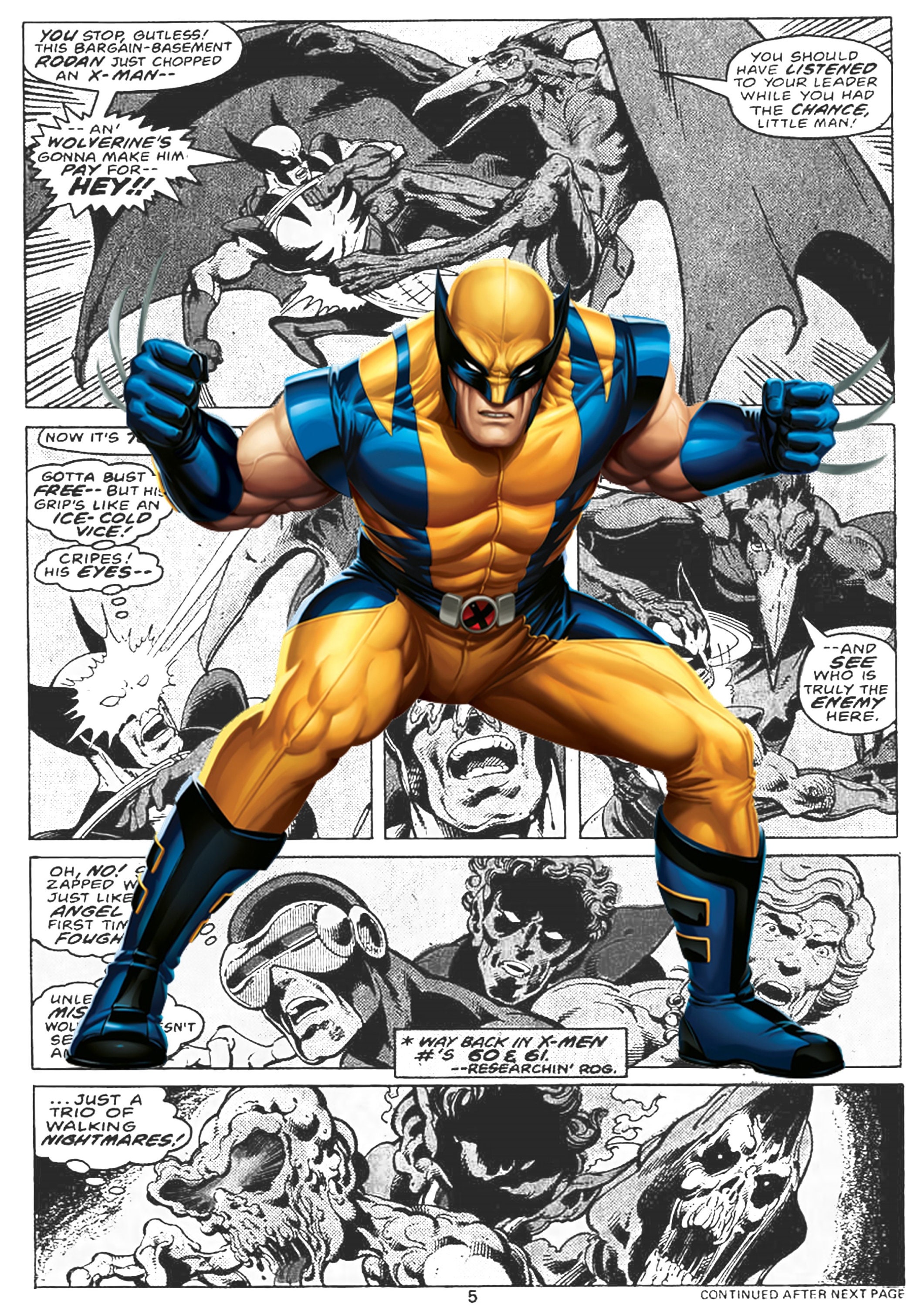 マーベル ウルヴァリン コミック ストリップ プリント 3 枚セット I