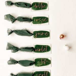 Etiquetas con letras a mano, etiquetas de regalo acrílicas personalizadas para medias, etiquetas para regalo de Navidad, etiquetas para medias de Navidad, etiquetas personalizadas para medias, etiquetas de regalo