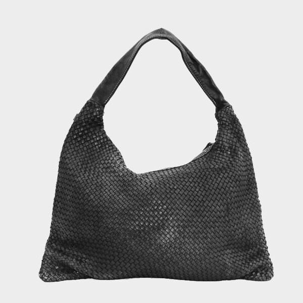 Woven Leather Bag Etsy