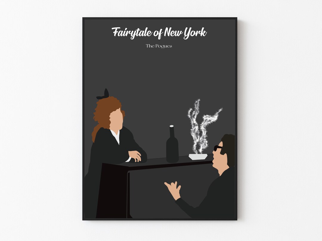 The Pogues Fairytale of New York Poster Print Shane Mcgowan the Pogues