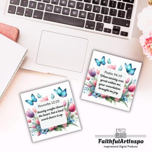 Tarjetas de las Escrituras, Tarjetas de Versículos Bíblicos, Cristianas, Flores, Floral, Tulipanes, Descarga Digital, Descarga Instantánea, Imprimibles, PDF