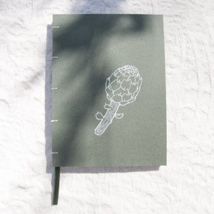 Alcachofa Cuaderno Botánico Verde Oscuro Cuentos Recogidos