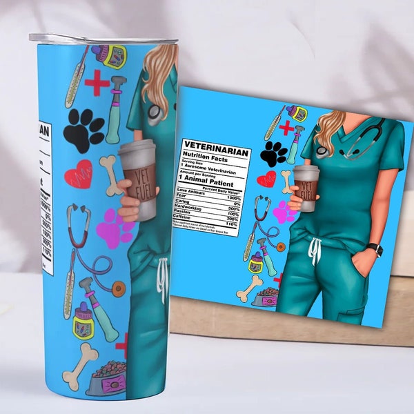 Digital Vet Elements and Veterinarian Nutrition Table, Instant Download Ready to Use Tumbler Art, Vet Gift, Vet Fuel Cup, Vet Scrub
