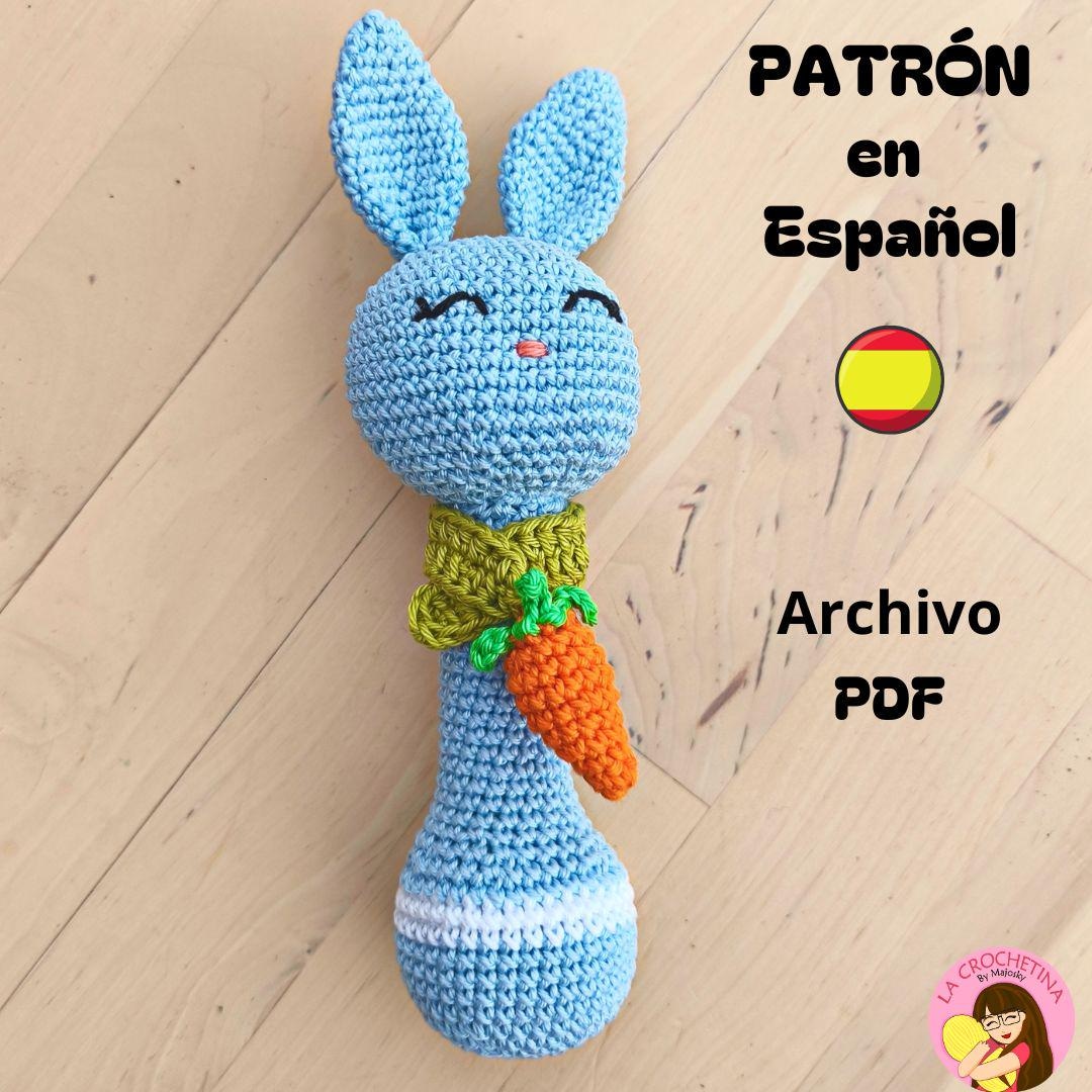 BABYZOCO Sonajero Bebe de Madera y Algodón - Diseño Conejo - Juguete Recién Nacido, Mordedor de 17 cm - Regalo para Bebe BABYZOCO Sonajero Bebe de Madera y Algodón - Diseño Conejo - Juguete Recién Nacido, Mordedor de 17 cm - Regalo para Bebe