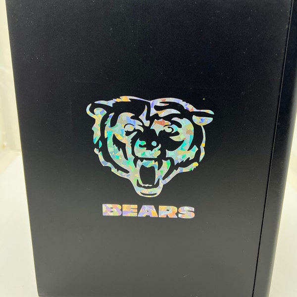 Chicago decal, Football Sticker, decal, Sports decal, Sports Sticker, Bear decal, Window sticker, Water bottle decal, Car decal