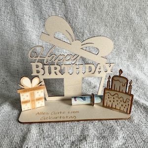 Geschenk Geburtstag Aufsteller Geld