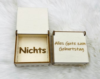 Geschenk Geburtstag Nichts